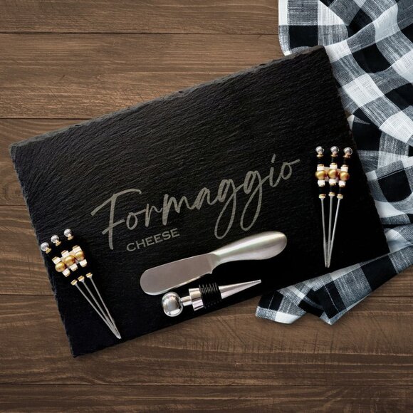 SLATE APPETIZER SET - 12 IN X 8 IN - Picture 1 of 2